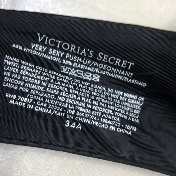 VS Very Sexy Push-Up pigeonnant Bra Size 34A - Picture 6 of 8